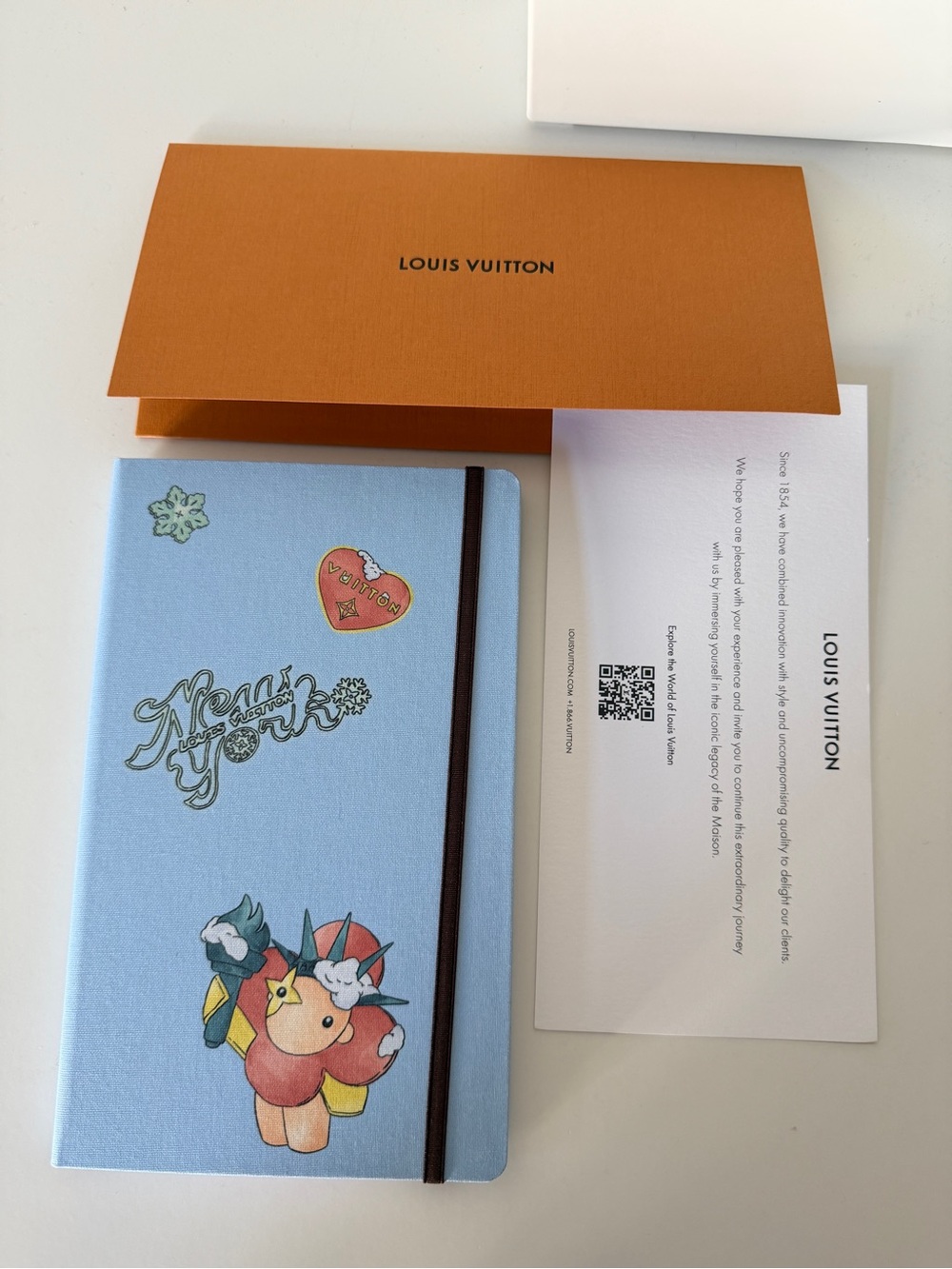 New Louis Vuitton 57th Street NYC Jane Notebook MM & Stickers GI1577 Authentic - Picture 12 of 12